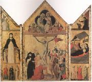 Shool of Bologna Triptych with the Crucifixion (mk05) USA oil painting artist